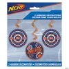 Nerf® Hanging Swirl Decorations - 3 Pc. -Party Decorations Sales Shop nerf sup sup hanging swirl decorations 3 pc 13826399
