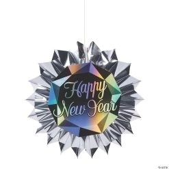 New Year’s Eve Diamond Hanging Fans - 6 Pc.