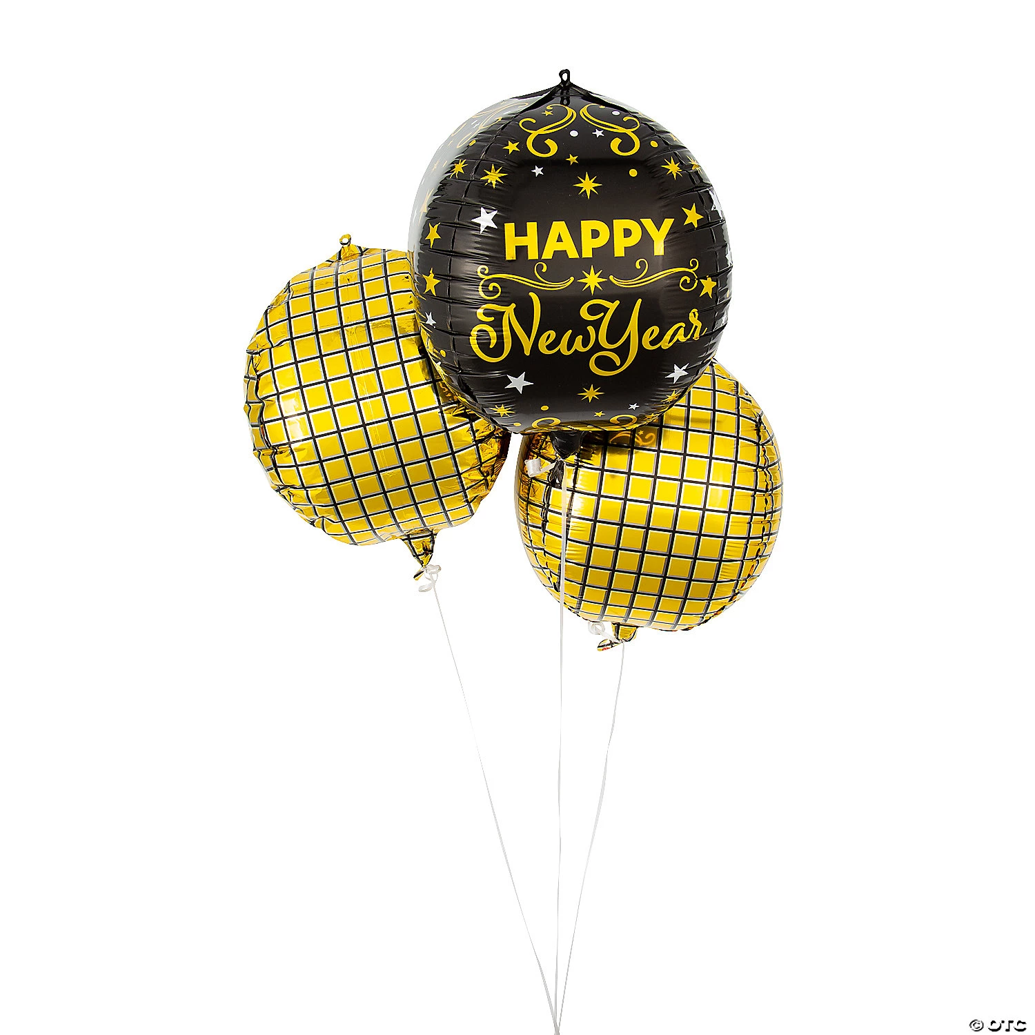New Year’s Eve Orb 12 1/2" Mylar Balloons - 3 Pc. 3 New Year’s Eve Orb 12 1/2" Mylar Balloons - 3 Pc.