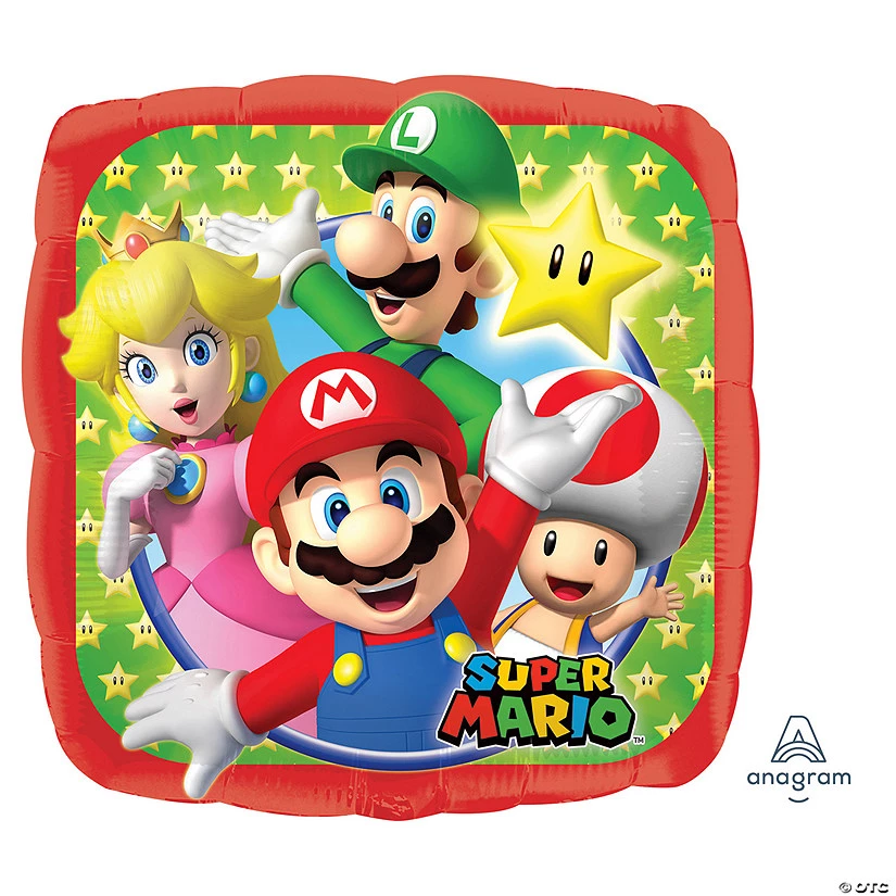 Nintendo Super Mario™ Party 17" Mylar Balloon 3 Nintendo Super Mario™ Party 17" Mylar Balloon