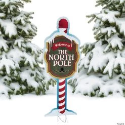 North Pole Outdoor Yard Sign