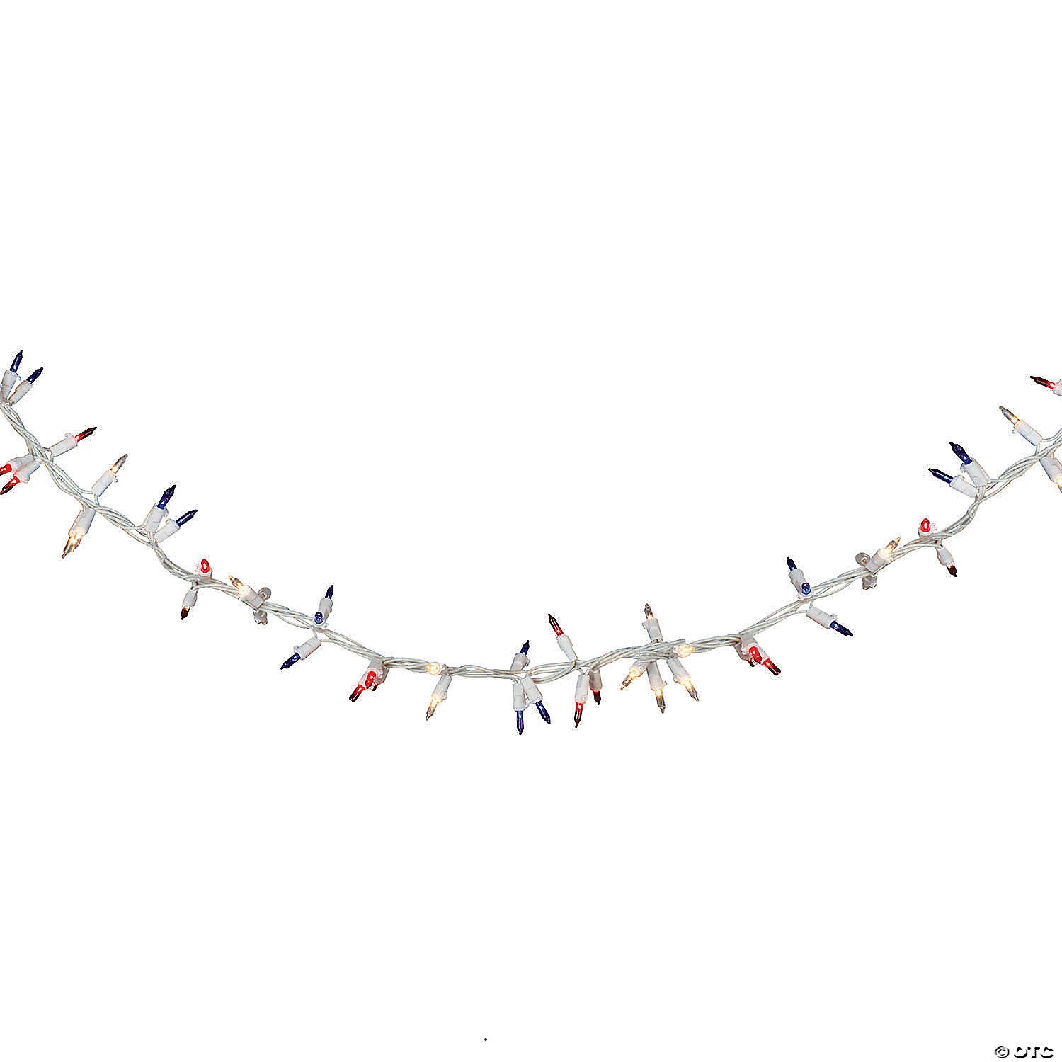 Northlight 105-Count Red Clear and Blue Patriotic Mini Light Garland 5.6' White Wire 4 Northlight 105-Count Red Clear and Blue Patriotic Mini Light Garland 5.6' White Wire - Image 2