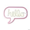 Northlight - 17" LED Pink and White "hello" Neon Sign Decoration 1 Northlight - 17" LED Pink and White "hello" Neon Sign Decoration -Party Decorations Sales Shop northlight 17 led pink and white hello neon sign decoration13991866