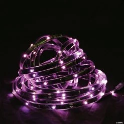 Northlight 18' Pink LED Outdoor Christmas Linear Tape Lighting - Black Finish