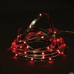 Northlight 18' Red LED Outdoor Christmas Linear Tape Lighting - Black Finish