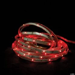 Northlight 18' Red LED Outdoor Christmas Linear Tape Lighting - White Finish
