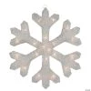 Northlight - 20" Silver Lighted Tinsel Christmas Snowflake Window Decor -Party Decorations Sales Shop northlight 20 silver lighted tinsel christmas snowflake window decor13991381