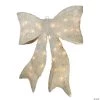Northlight - 24" Lighted Cream White Sparkling Bow Christmas Window Silhouette Decoration -Party Decorations Sales Shop northlight 24 lighted cream white sparkling bow christmas window silhouette decoration13991850
