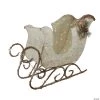 Northlight - 39" Ivory and Brown Sisal Sleigh Outdoor Christmas Decoration