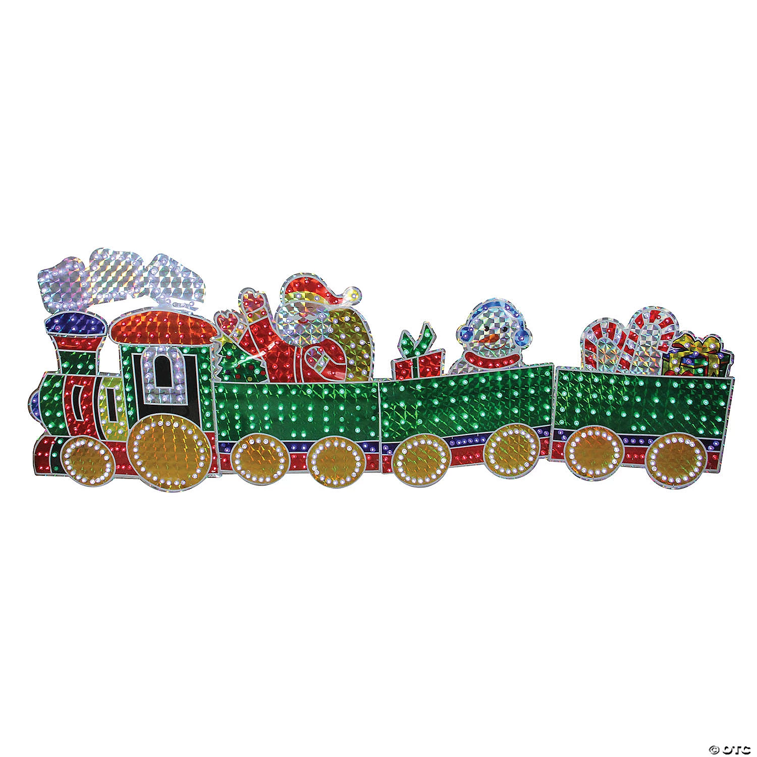 Northlight - 4-Piece Holographic LED Lighted Motion Train Set Outdoor Christmas Decoration 3 Northlight - 4-Piece Holographic LED Lighted Motion Train Set Outdoor Christmas Decoration