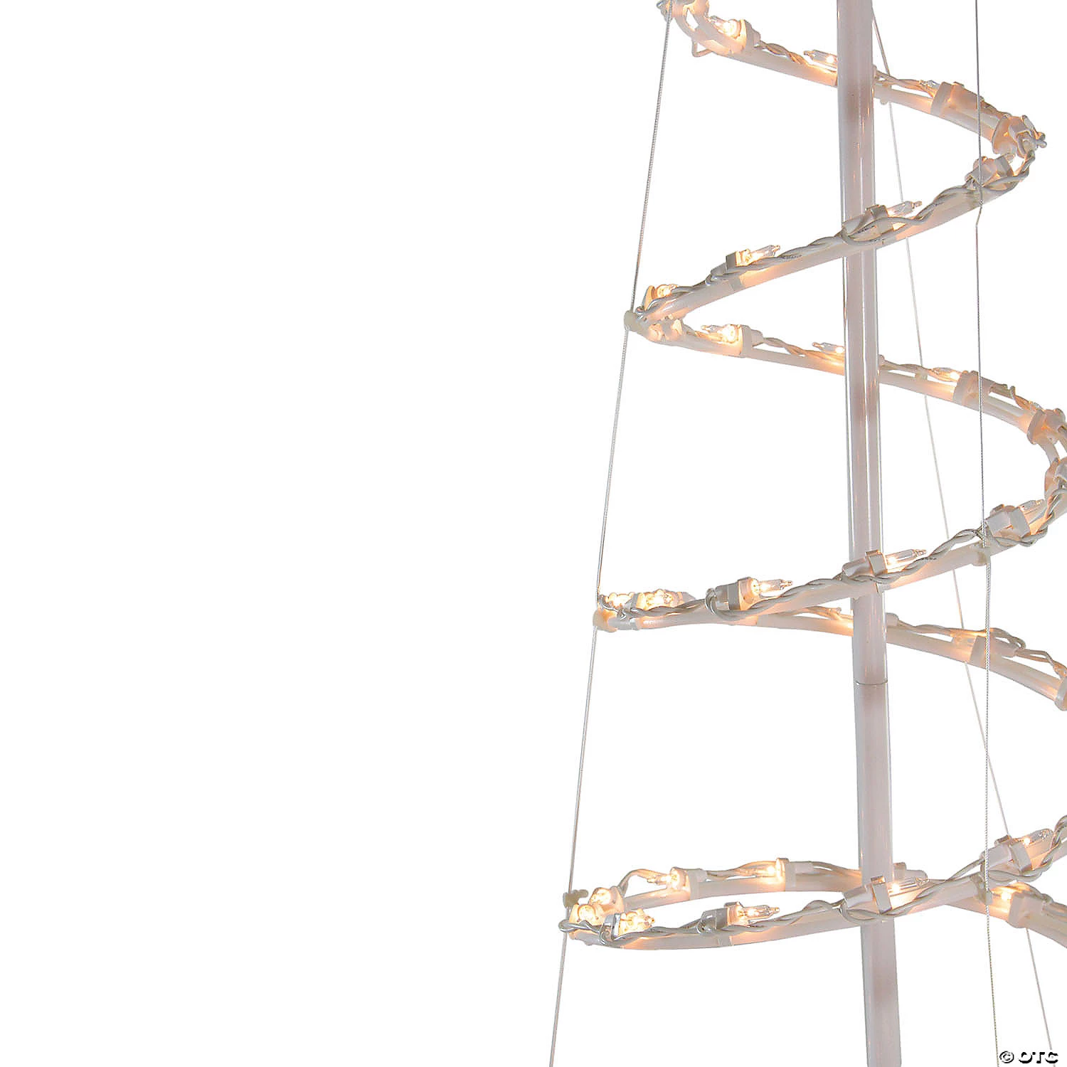 Northlight - 6' Clear Lighted Spiral Cone Tree Outdoor Christmas Decoration 4 Northlight - 6' Clear Lighted Spiral Cone Tree Outdoor Christmas Decoration - Image 2