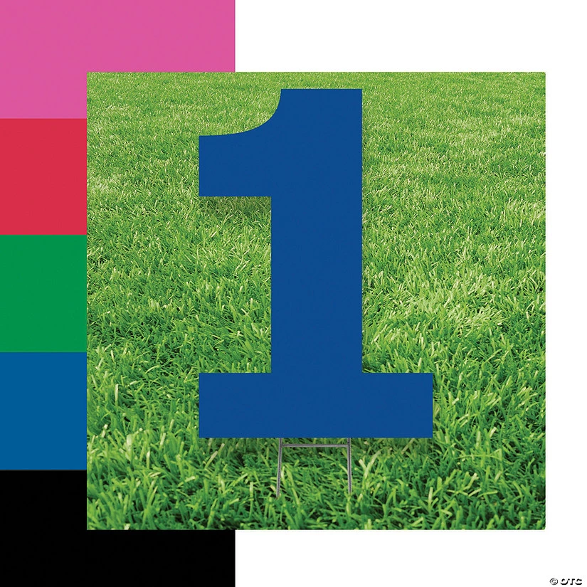 Number 1 Yard Signs 3 Number 1 Yard Signs