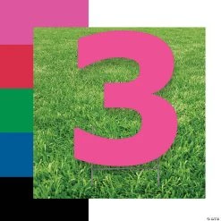 Number 3 Yard Signs