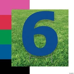 Number 6 Yard Signs