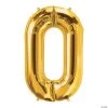 O Gold Letter 34" Mylar Balloon -Party Decorations Sales Shop o gold letter 34 mylar balloon13908557