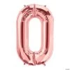 O Rose Gold Letter 34" Mylar Balloon -Party Decorations Sales Shop o rose gold letter 34 mylar balloon13930321