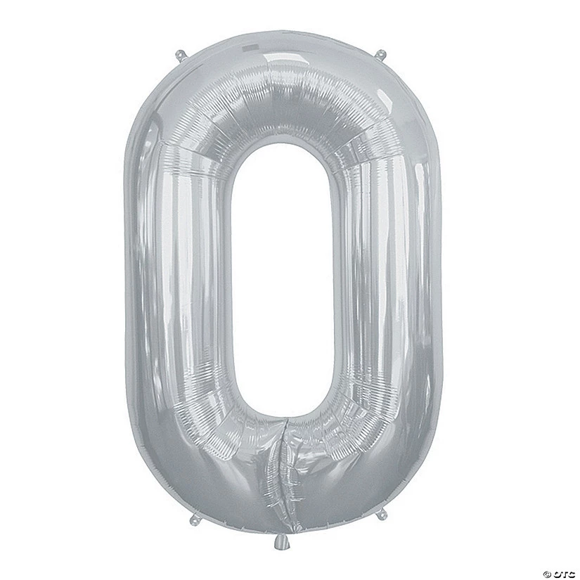“O” Silver Letter 34" Mylar Balloon 3 “O” Silver Letter 34" Mylar Balloon