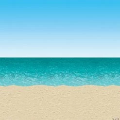 Ocean And Beach Backdrop
