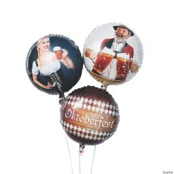 Oktoberfest 18" Mylar Balloons - 3 Pc.