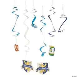 Oktoberfest Hanging Swirl Decoractions - 30 Pc.