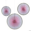 One Little Star Girl Hanging Fans - 3 Pc.