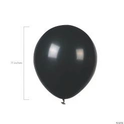 Onyx Black 11" Latex Balloons - 12 Pc. -Party Decorations Sales Shop onyx black 11 latex balloons 12 pc 70 19 a01