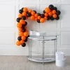 Solid Color & Black Latex Balloon Garland Kit - 291 Pc. -Party Decorations Sales Shop orange and black latex balloon garland kit 291 pc 13983783