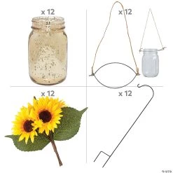 Outdoor Wedding Sunflower Aisle Decorating Kit - 48 Pc. -Party Decorations Sales Shop outdoor wedding sunflower aisle decorating kit 48 pc 14115626 a01