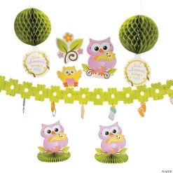 Owl Baby Shower Decorating Kit - 8 Pc.