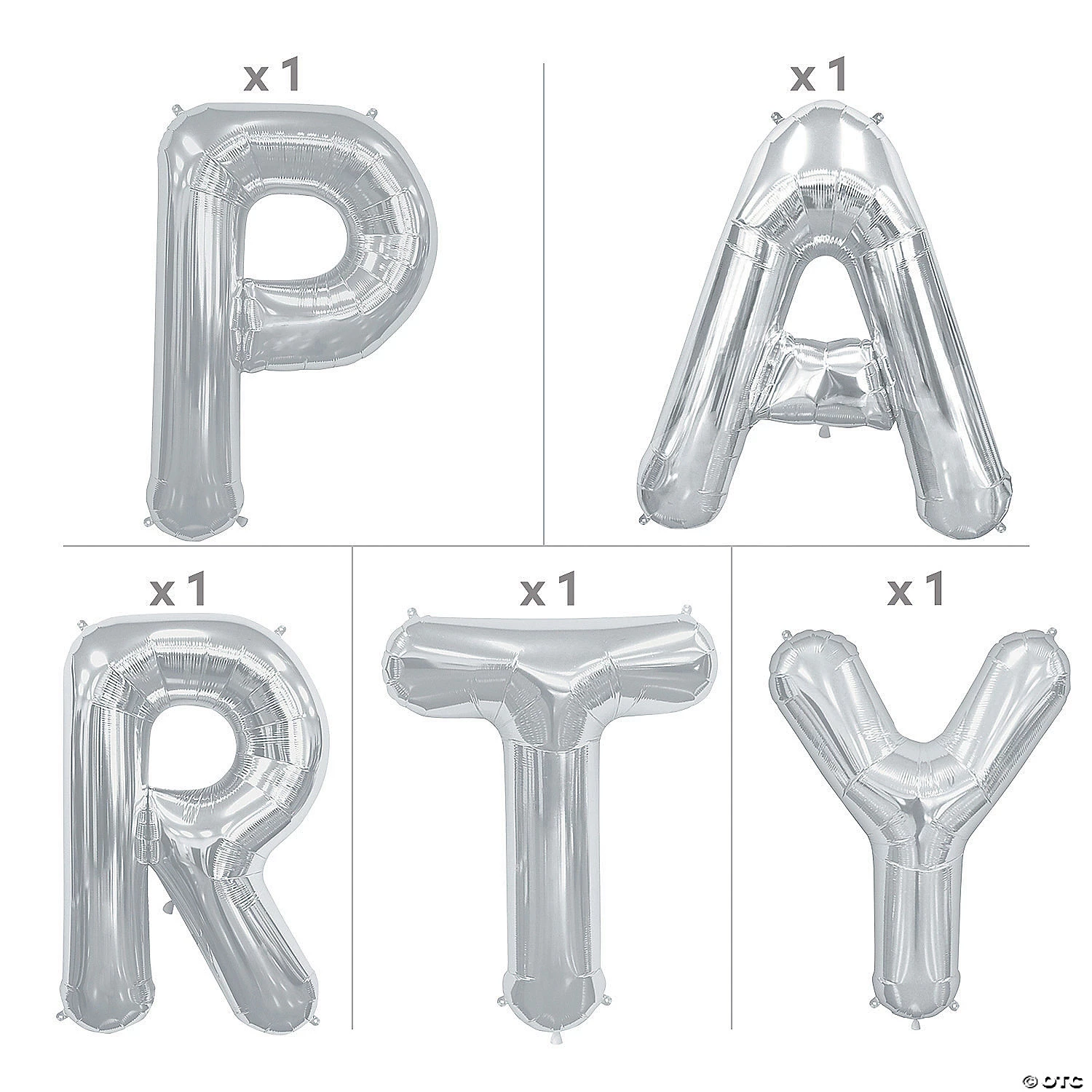 Party 34" Mylar Balloon Kit - 5 Pc. 4 Party 34" Mylar Balloon Kit - 5 Pc. - Image 2