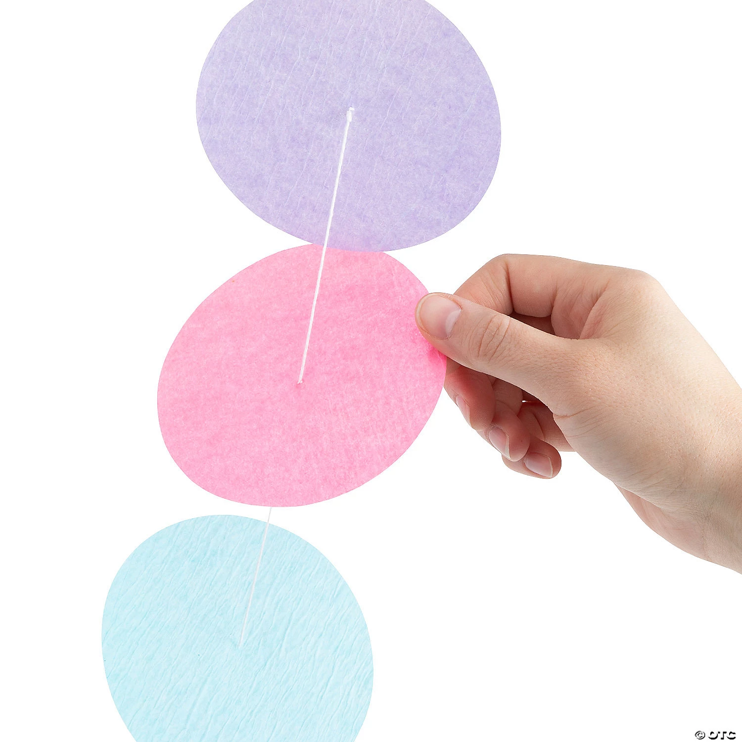 Pastel Macaron Paper Circles Backdrop Curtain 4 Pastel Macaron Paper Circles Backdrop Curtain - Image 2