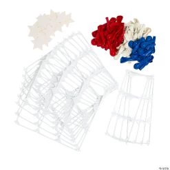 Patriotic Flag Balloon Wall Frame Kit - Makes 1 -Party Decorations Sales Shop patriotic flag balloon wall frame kit makes 114106071 a01