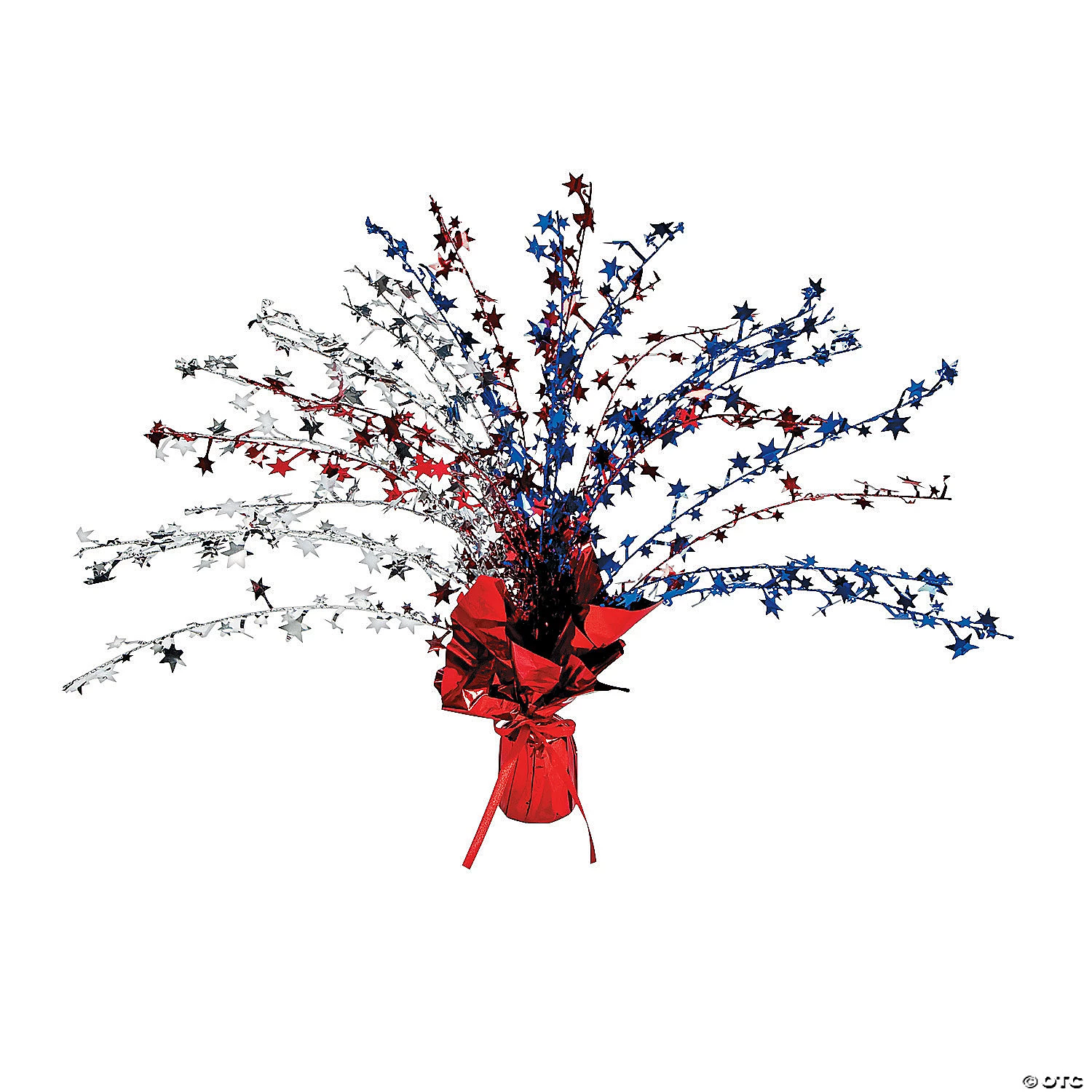 Patriotic Foil Spray Centerpiece 3 Patriotic Foil Spray Centerpiece