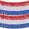 Patriotic Fringe Garland Backdrop - 6 Pc. -Party Decorations Sales Shop patriotic fringe garland backdrop 6 pc 13943625