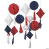 Patriotic Hanging Honeycomb Decorations - 12 Pc. 2 Patriotic Hanging Honeycomb Decorations - 12 Pc. -Party Decorations Sales Shop patriotic hanging honeycomb decorations 12 pc 13943636