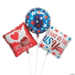 Patriotic Mylar Balloon Set - 3 Pc.