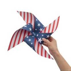 Patriotic Pinwheel Hanging Decorations – 6 Pc. -Party Decorations Sales Shop patriotic pinwheel hanging decorations 6 pc 14106062 a02