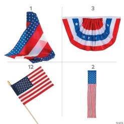 Patriotic Porch Decorating Kit - 18 Pc. 5 Patriotic Porch Decorating Kit - 18 Pc. -Party Decorations Sales Shop patriotic porch decorating kit 18 pc 13965632 a01