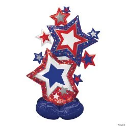 Patriotic Star Cluster 59" Mylar Balloon