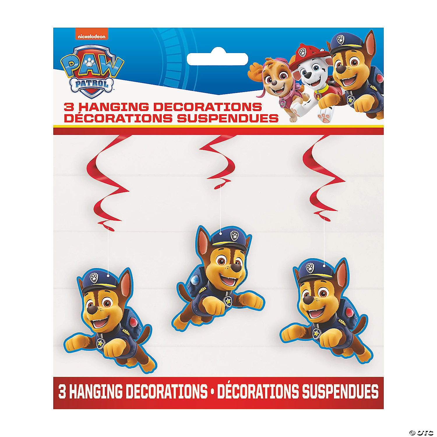 Paw Patrol™ Hanging Swirls - 3 Pc. 3 Paw Patrol™ Hanging Swirls - 3 Pc.