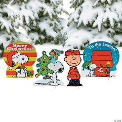 PeanutsĀ® Christmas Yard Signs - 4 Pc.