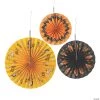 Peanuts® Halloween Hanging Fans - 6 Pc. -Party Decorations Sales Shop peanuts sup sup halloween hanging fans 6 pc 13901882