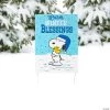 Peanuts® Winter Blessings Yard Sign -Party Decorations Sales Shop peanuts sup sup winter blessings yard sign14092578