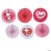 Peanuts® Valentine Hanging Fans - 12 Pc. -Party Decorations Sales Shop peanuts valentine hanging fans 12 pc 13757875