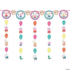 Peppa Pig™ Hanging Swirl Decorations - 12 Pc.