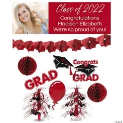 Personalized Graduation Party Decorating Kits - 10 Pc.
