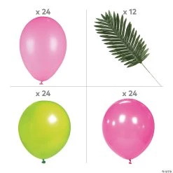 Pink & Green Tropical Balloon Garland Decorating Kit - 110 Pc. -Party Decorations Sales Shop pink and green tropical balloon garland decorating kit 110 pc 14100604 a01