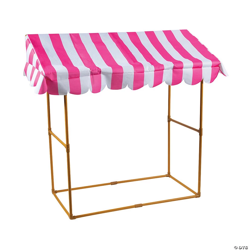 Pink & White Striped Tabletop Tent Kit 3 Pink & White Striped Tabletop Tent Kit