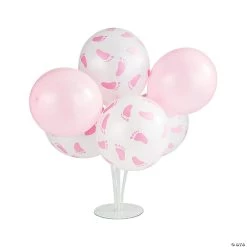 Pink Baby Shower Latex Balloon Bouquet Centerpieces - 53 Pc.
