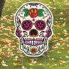 Pink-Eyed Sugar Skull Yard Sign -Party Decorations Sales Shop pink eyed sugar skull yard sign13979779